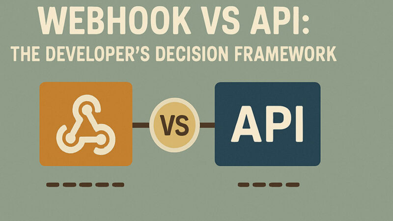 Webhook vs API: The Developer’s Decision Framework