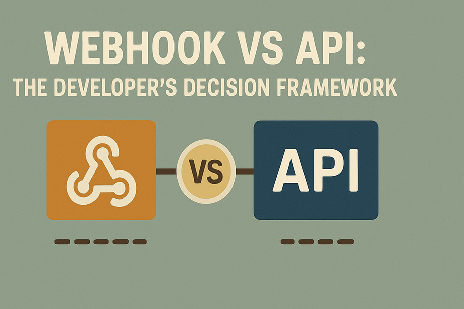 Webhook vs API: The Developer’s Decision Framework